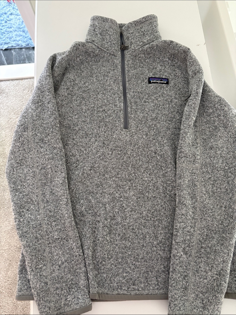 Patagonia women’s Gray Quarter-Zip Sweater